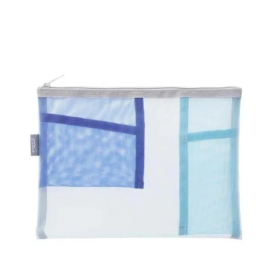 Pen & Tool Pouch - Light Blue Mesh