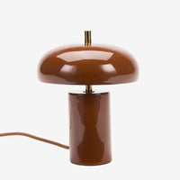 Madam Stoltz - Enamel Table Lamp (Rust)