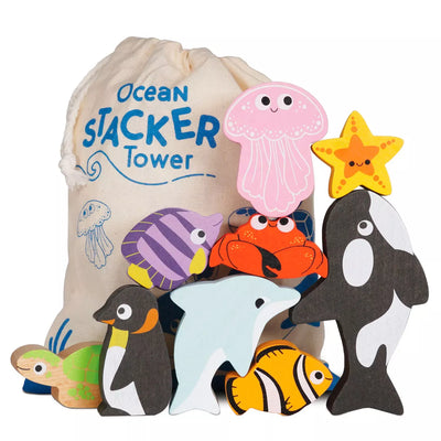 Ocean Life Stacking Animals w/Bag