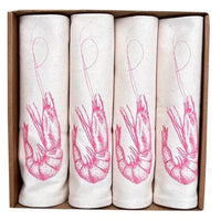 Napkin Gift Set of 4 - Prawn