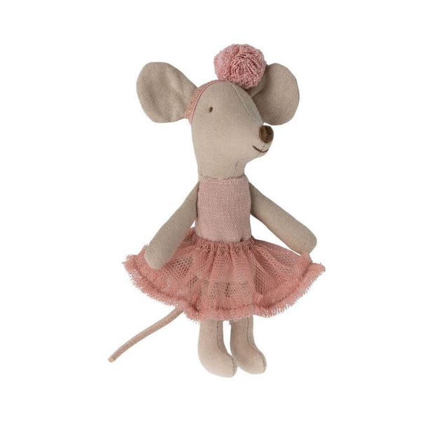 Maileg - Ballerina Mouse, Little Sister - Rose