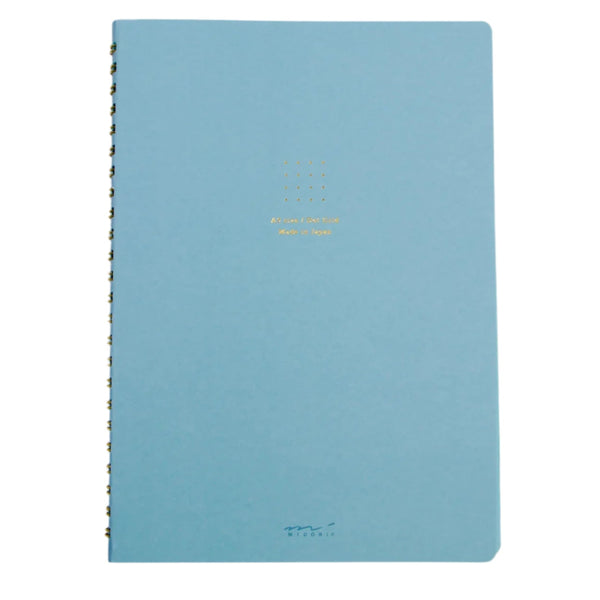 Midori Ring Notebook - A5 Colour Dot Grid - Blue