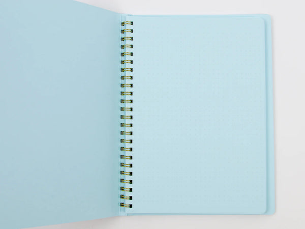 Midori - Ring Notebook - A5 Colour Dot Grid - Blue