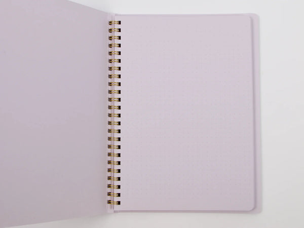 Ring Notebook - A5 Colour Dot Grid - Purple