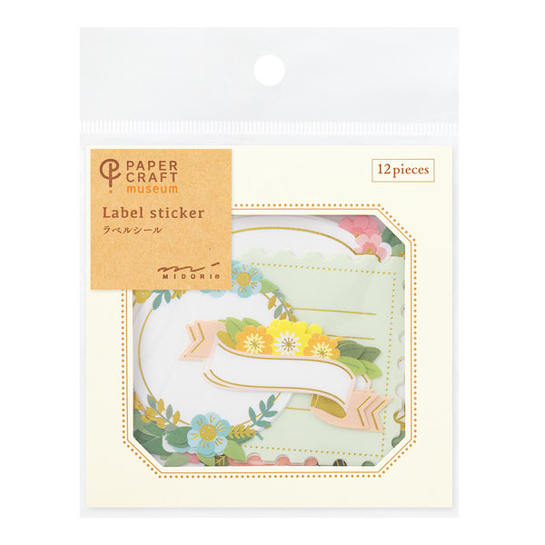 Midori - PC Museum Sticker Label - Flower