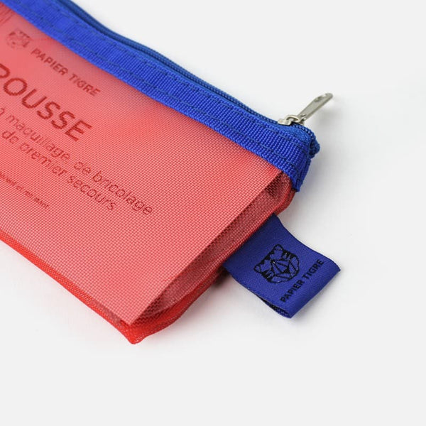 Mesh Pencil Case - Red