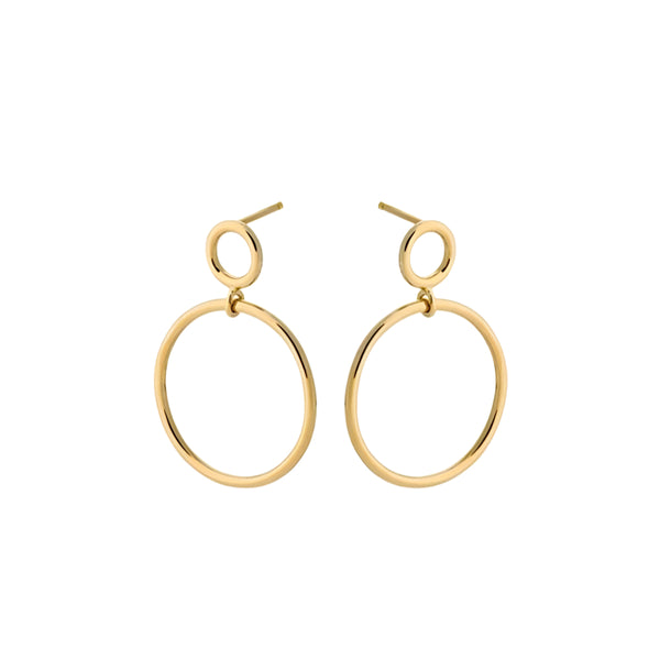 Globe Earrings - Gold Plated