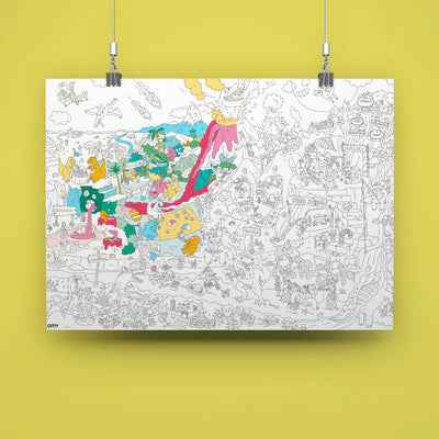 Giant Colouring Poster - Dinos