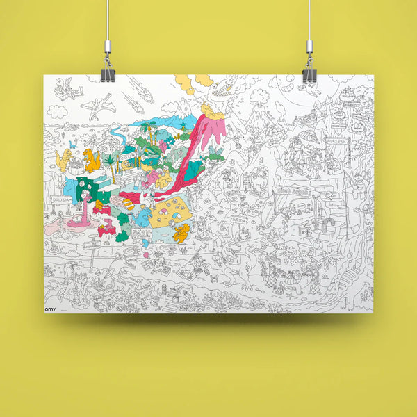 Giant Colouring Poster - Dinos