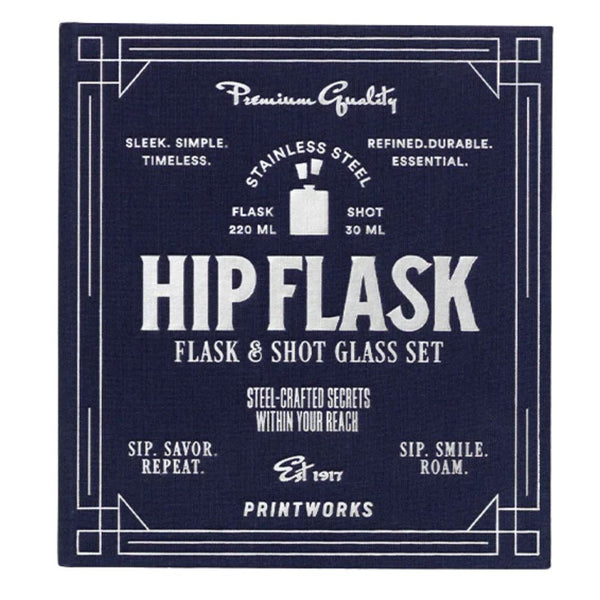 The Essentials - Hip Flask - Dark Blue