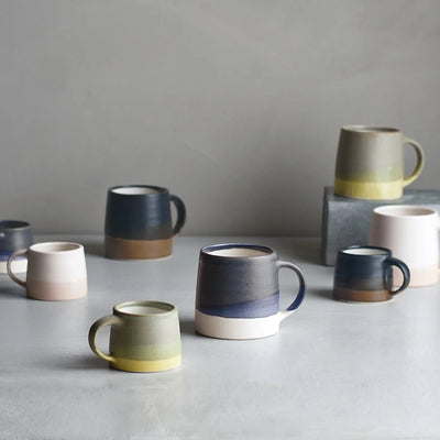 Slow Coffee Style Mug - White x Pink Beige - 110ml