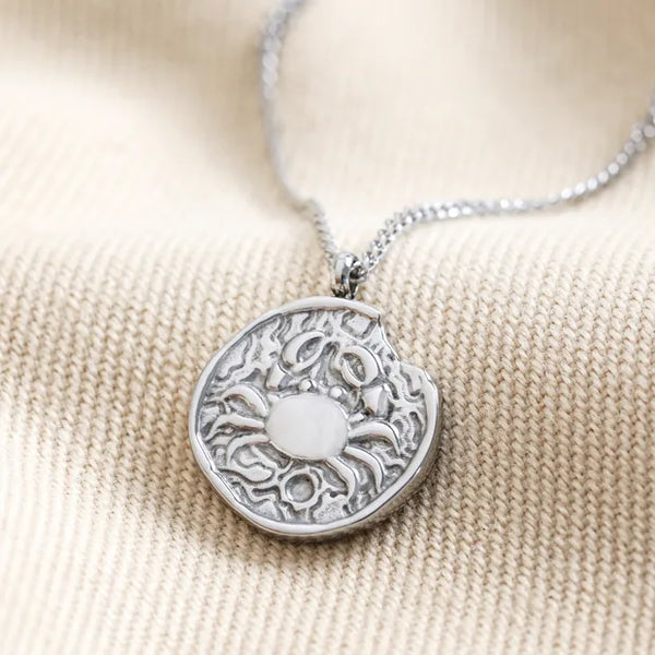 Stainless Steel Cancer Pendant Necklace