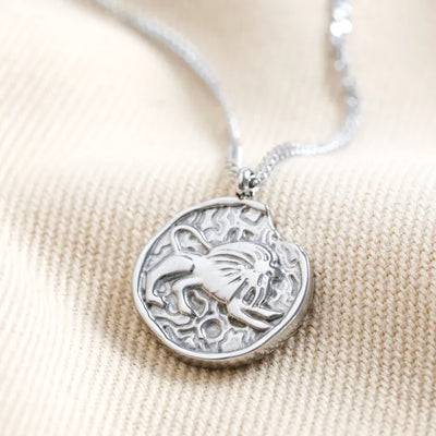 Stainless Steel Leo Pendant Necklace