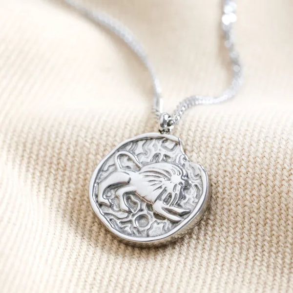 Stainless Steel Leo Pendant Necklace