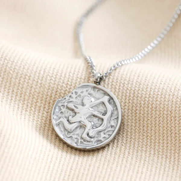 Stainless Steel Sagittarius Pendant Necklace