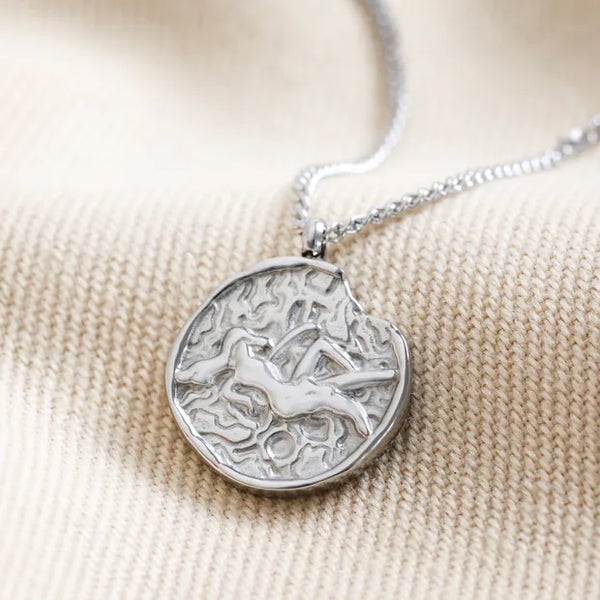 Stainless Steel Virgo Pendant Necklace