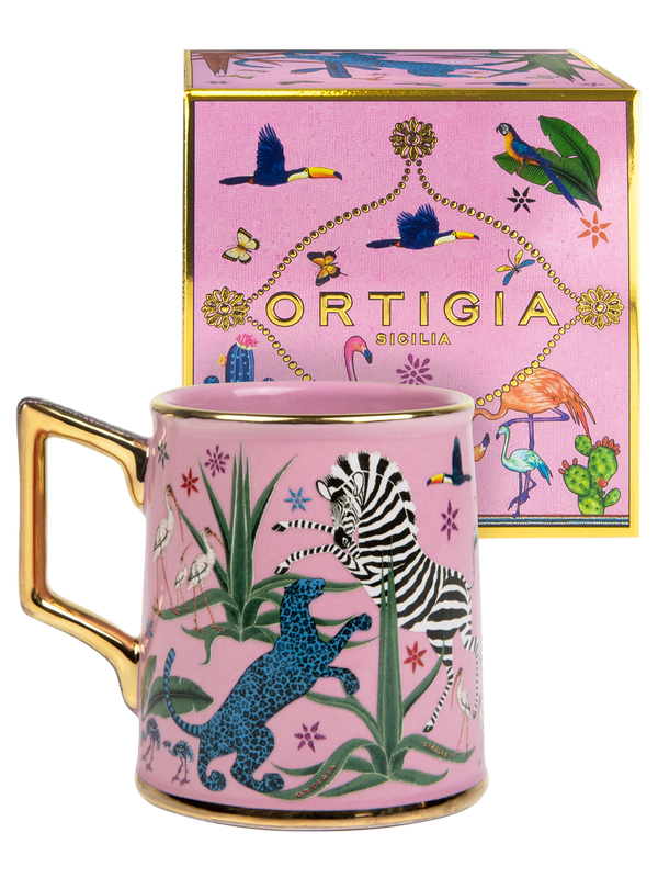 Ceramic Tazza - Jungle Pink