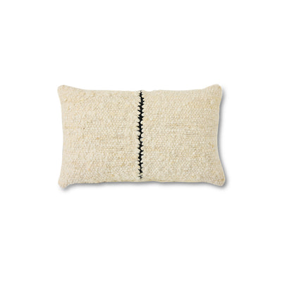 Natural Wool Striped Cushion
