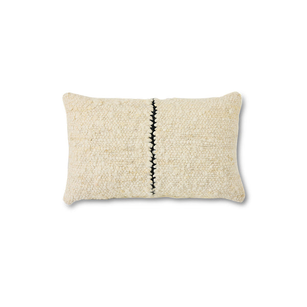 Natural Wool Striped Cushion