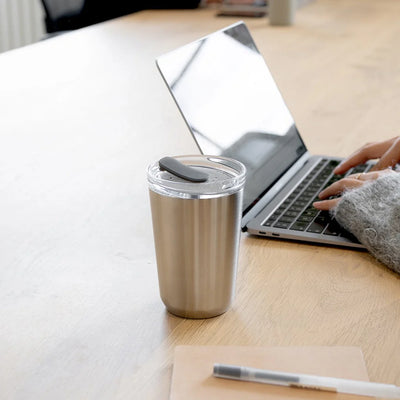 TO GO TUMBLER 360ml with plug - Stainless Steel