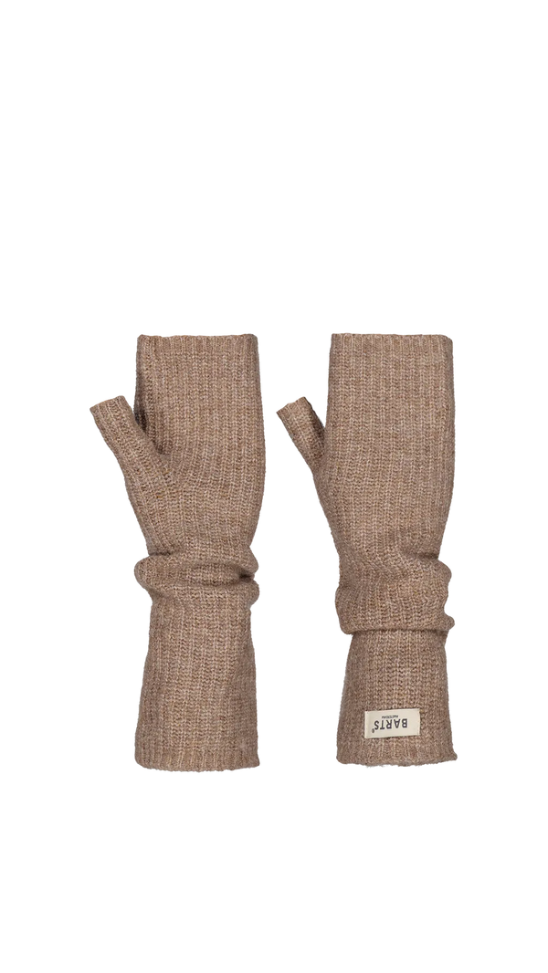 Darty Fingerless Gloves - Light Brown