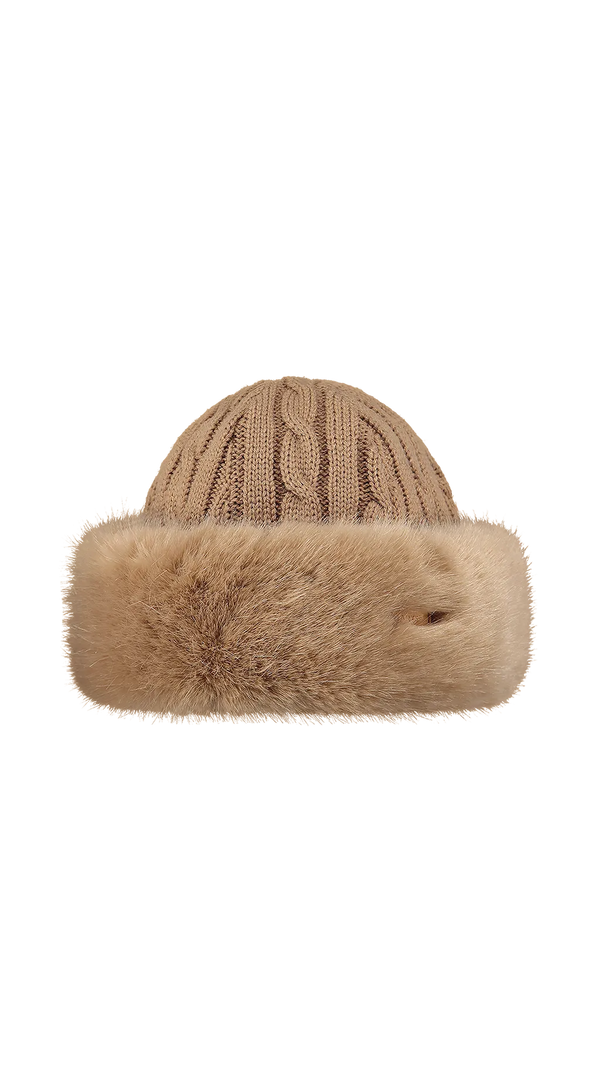 Fur Cable Bandhat - Light Brown
