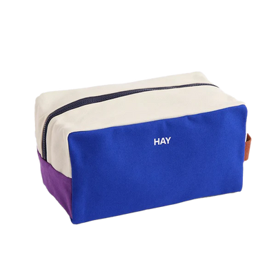 Multi Wash Bag-Medium-Electric blue multi