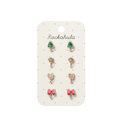 Jolly Christmas Clip On Earrings
