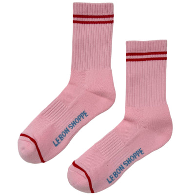 Boyfriend Socks - Amour Pink