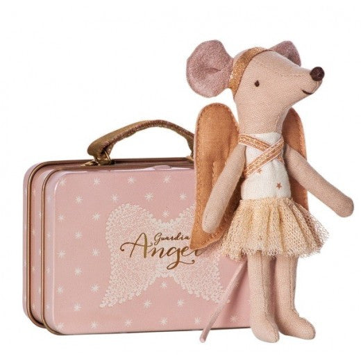 Guardian Angel Mouse in Suitcase