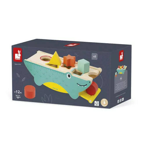 Janod - TROPIK - SHAPE SORTING CROCODILE