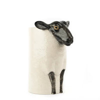QUAIL - Black Faced Suffolk Sheep Utensil Pot
