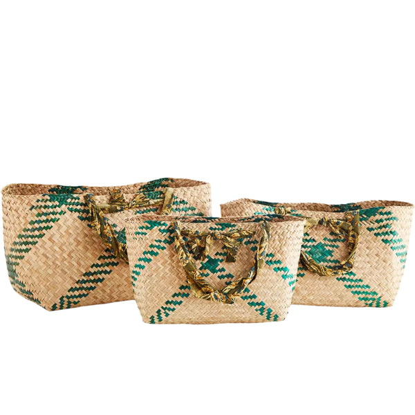 Seagrass Bag with Cotton Handles - Medium