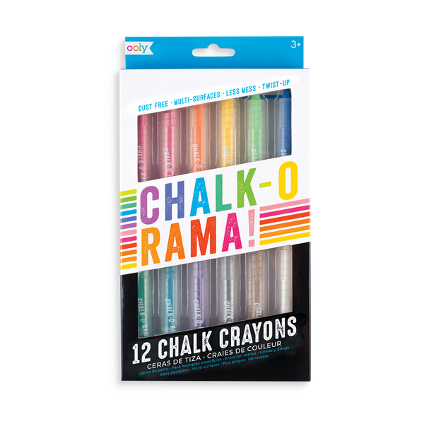 OOLY - Chalk-O-Rama Dustless Chalk - Set of 12