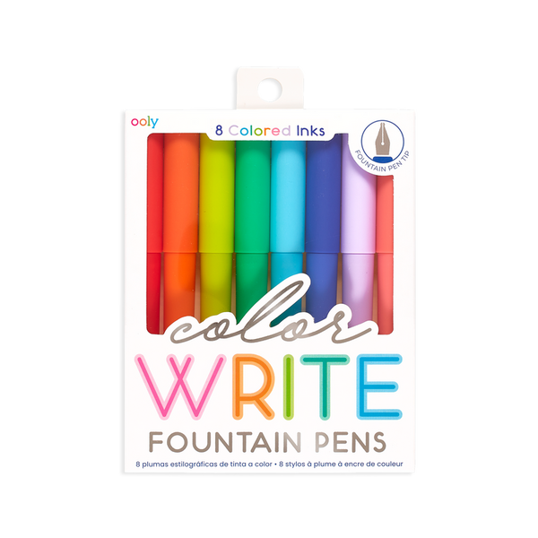 OOLY - Colour Write Fountain Pens - Set of 8