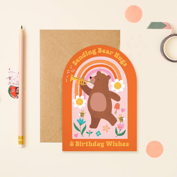 Mifkins - Bear Hugs Birthday Card