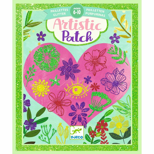 Djeco - Artistic Patch - Glitter Flowers