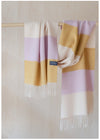 TBCo - Lambswool Oversized Scarf in Lilac Candy Stripe