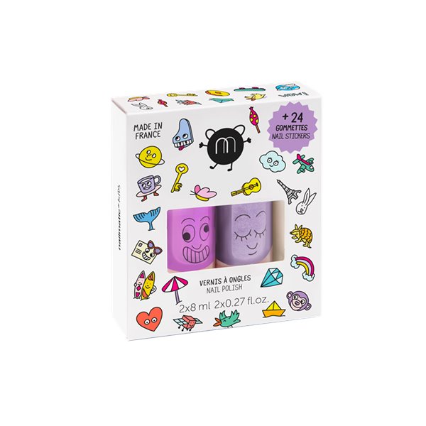 Nail Polish Duo with Stickers