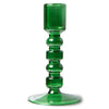 HK Living - the emeralds: glass candle holder M, forest green
