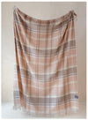TBCo - Lambswool Blanket in Neutral Multi Check