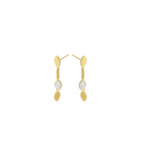 Flake Earrings - Gold Plated