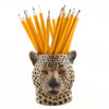 QUAIL - Leopard pencil pot