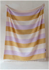 TBCo - Lambswool Blanket in Lilac Candy Stripe