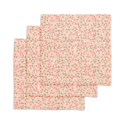 Konges Sløjd - Muslin Cloth - Strawberry Fields - 3 Pack