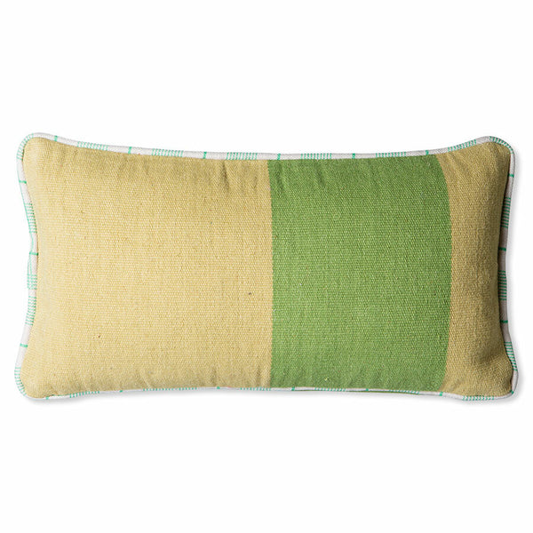 Hand Woven Wool Cushion  Green (38X74)