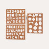 Little Mashers - Creative Stencils Pack - Shapes Numbers Alphabet