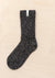 TBCo - Cashmere & Merino Socks in Black Fleck