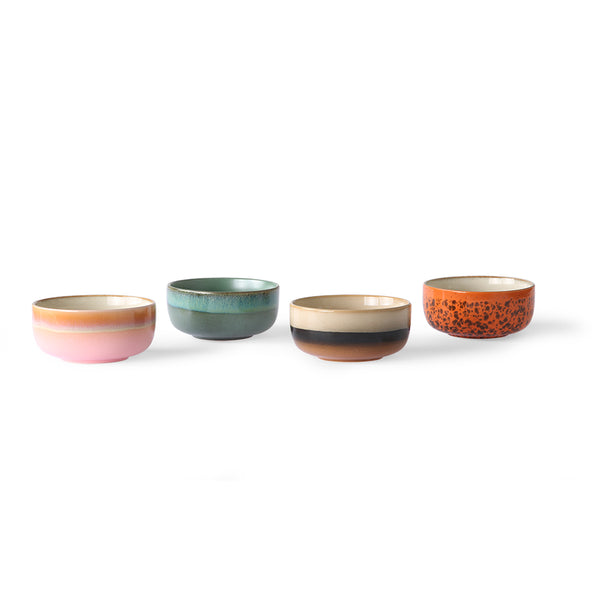 70s Ceramics: dessert Bowls (set of 4)