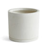 Plant Pot With Saucer - White - L